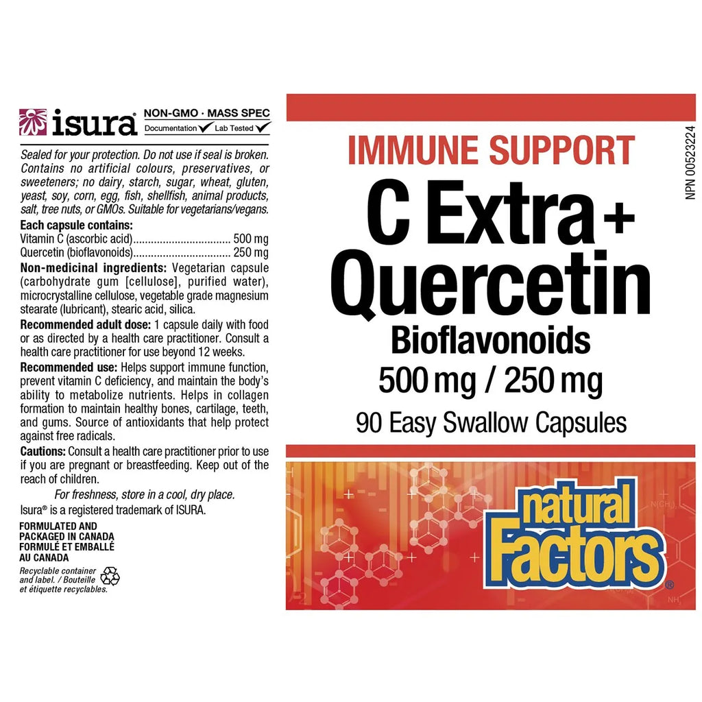 Natural Factors C Extra + quercetin Bioflavonoids - 90 Caps
