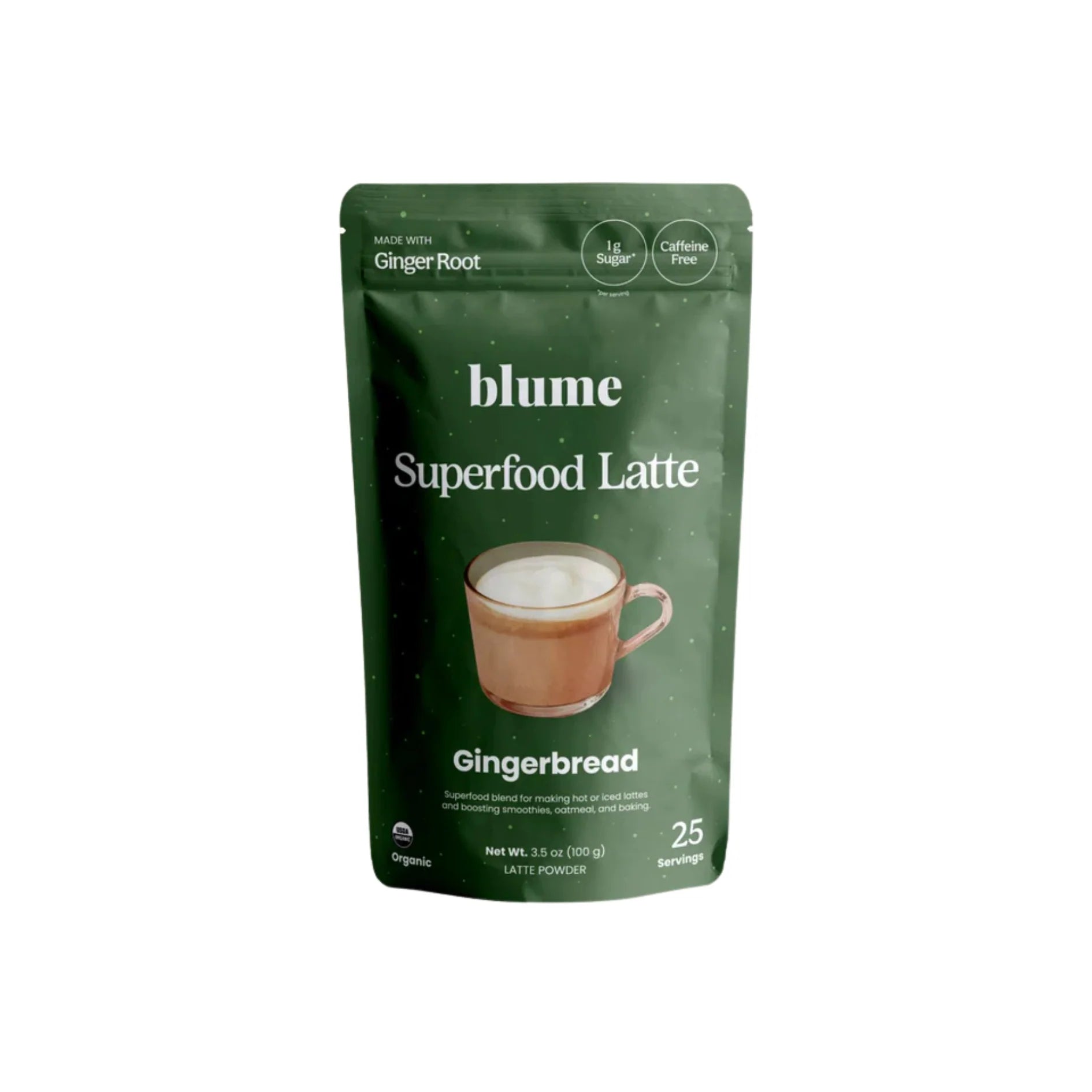 Blume Superfood Gingerbread Latte - 25 Servings