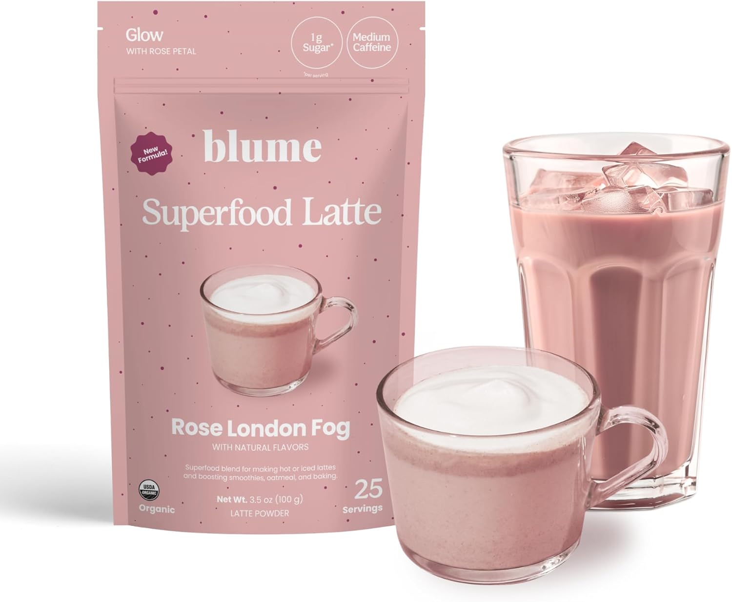 Blume Superfood Rose London Fog Blend - 25 Servings