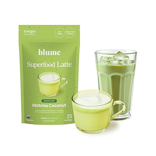 Blume Superfood Latte Powder Matcha Coconut Blend - 25 Servings