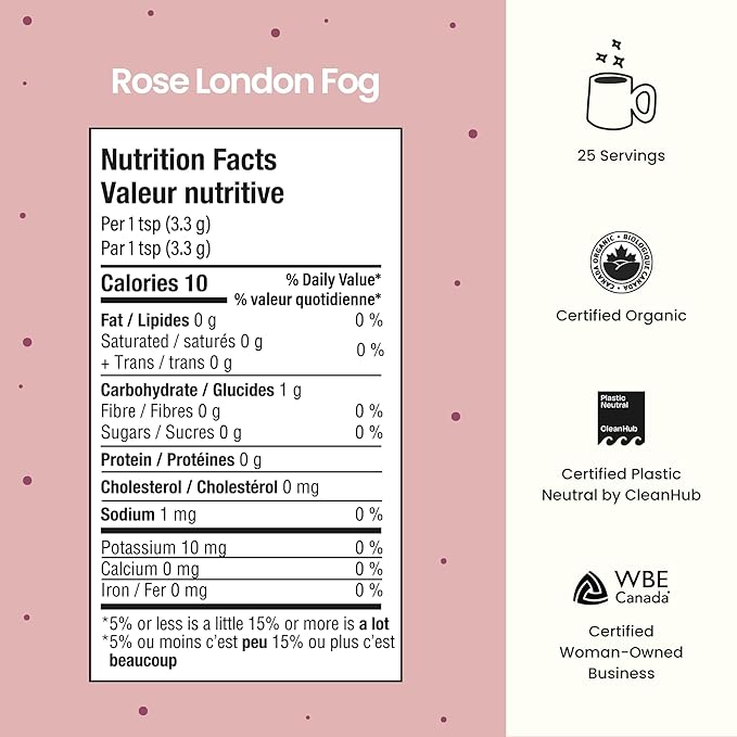 Blume Superfood Rose London Fog Blend - 25 Servings