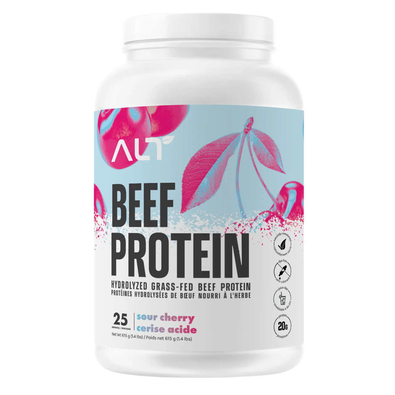 ALTLP Grass-Fed Beef Protein Isolate – Sour Cherry – 25 Servings