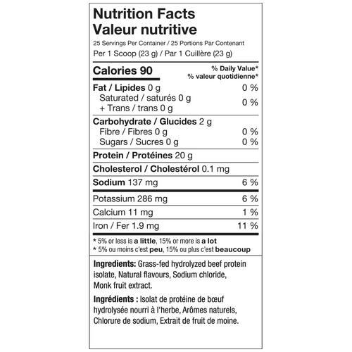 ALTLP Grass-Fed Beef Protein Isolate – Sour Cherry – 25 Servings