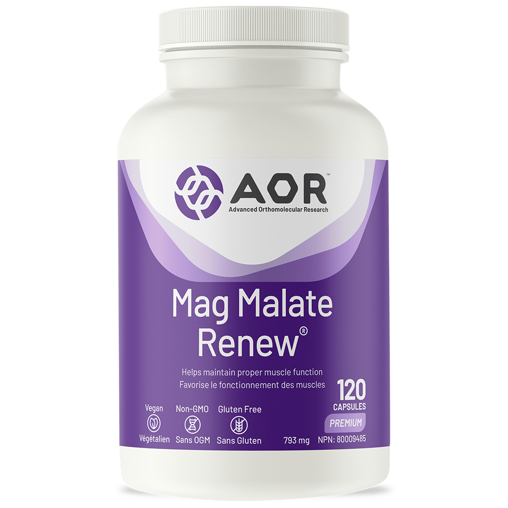 AOR Mag Malate Renew - 793 mg - 120 caps