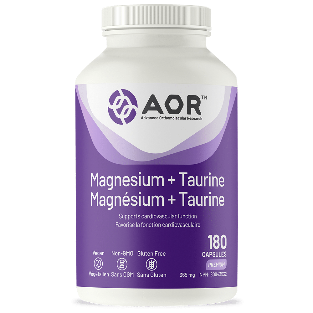 AOR Magnesium + Taurine - 365 mg - 180 Caps