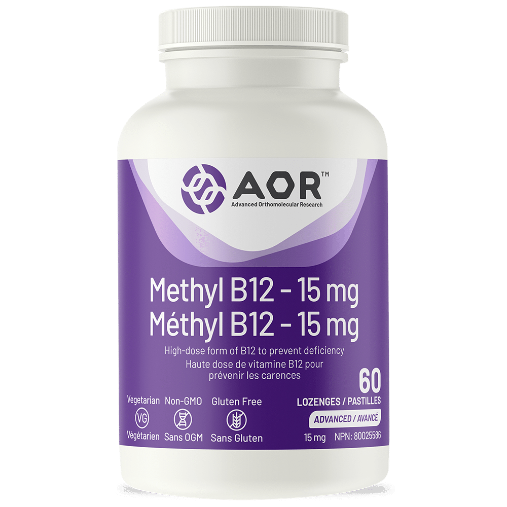 AOR Methyl B12 Ultra Dose - 15 mg - 60 Lozenges