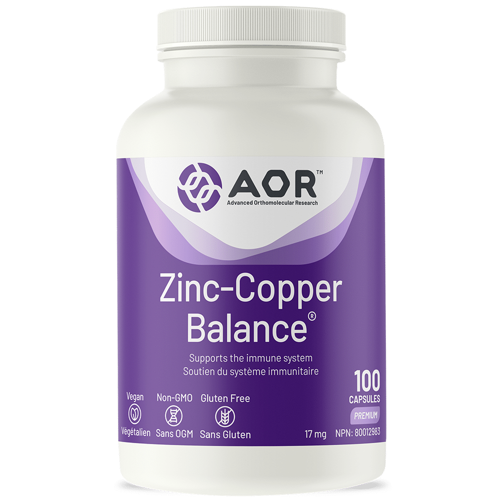 AOR Zinc - Copper Balance™ - 17 mg - 100 Caps