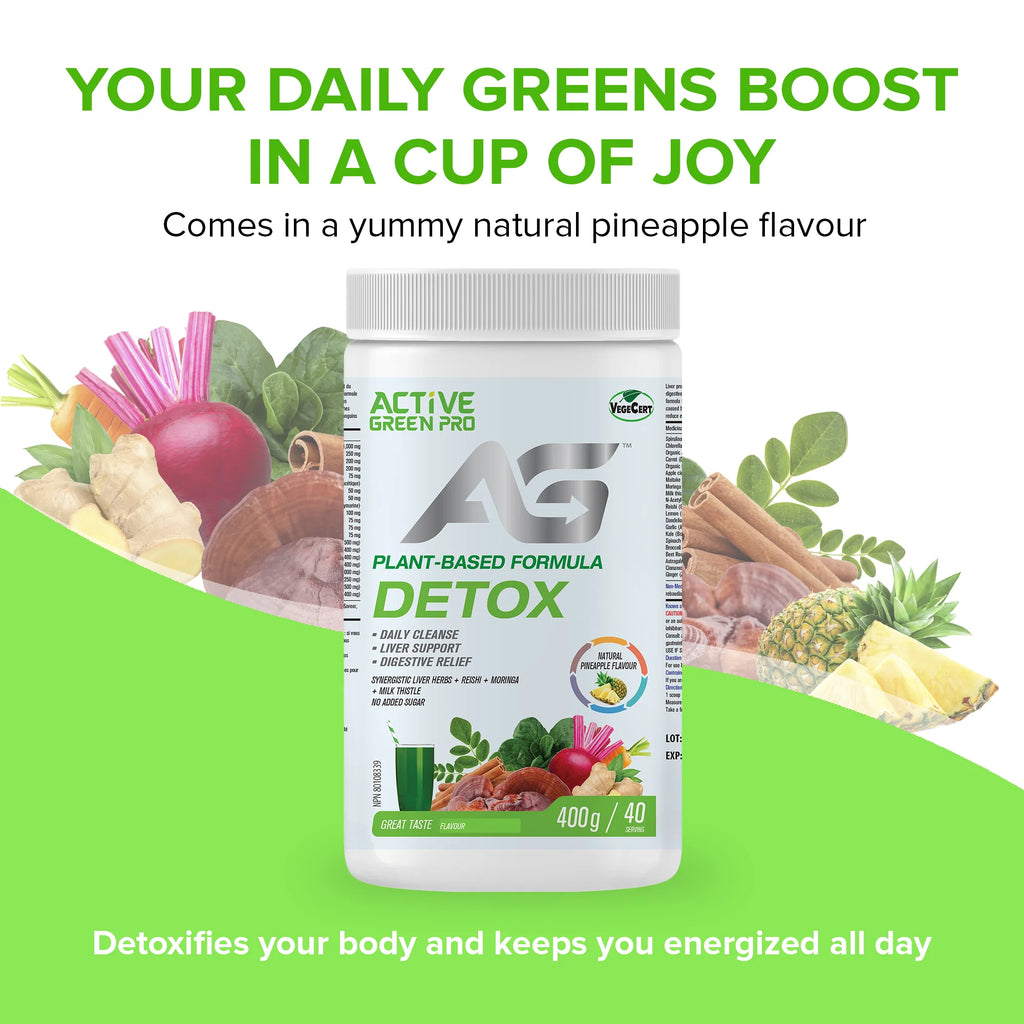 Active Green Pro Detox – Pineapple 400 g