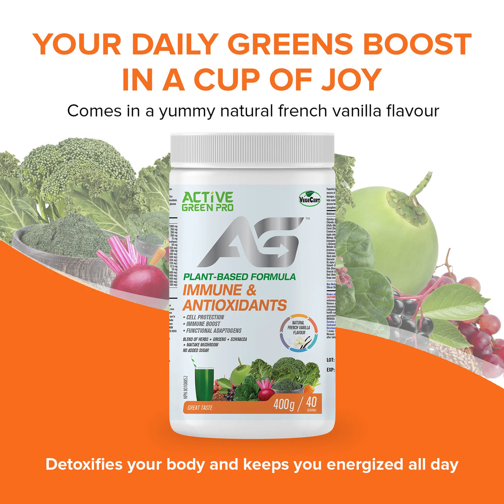 Active Green Pro Immune & Antioxidants – French Vanilla 400 g