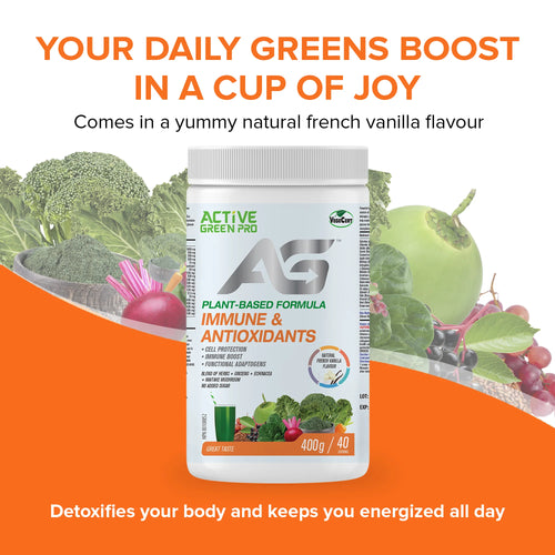 Active Green Pro Immune & Antioxidants – French Vanilla 400 g