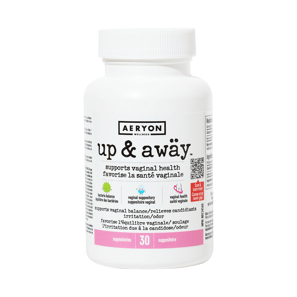 Aeryon Wellness Up & Away Boric Acid Vaginal Suppositories – 30 Suppositories