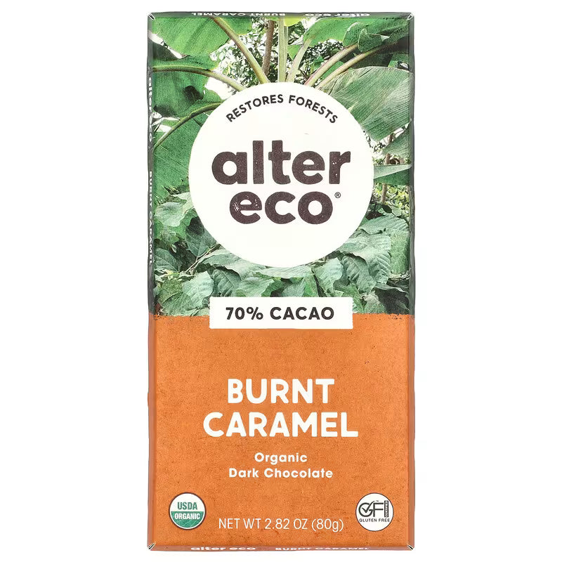 Alter Eco Dark Burnt Caramel Organic Dark Chocolate – 80 g