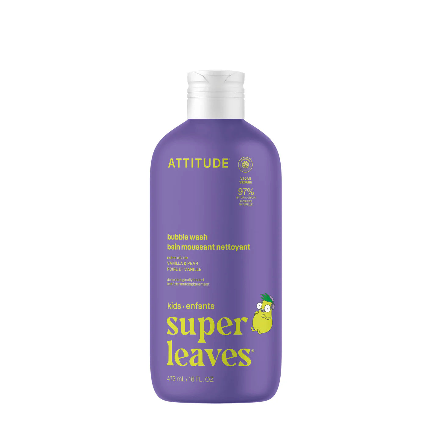 Attitude Kids Bubble Bath – Vanilla Pear - 473 mL