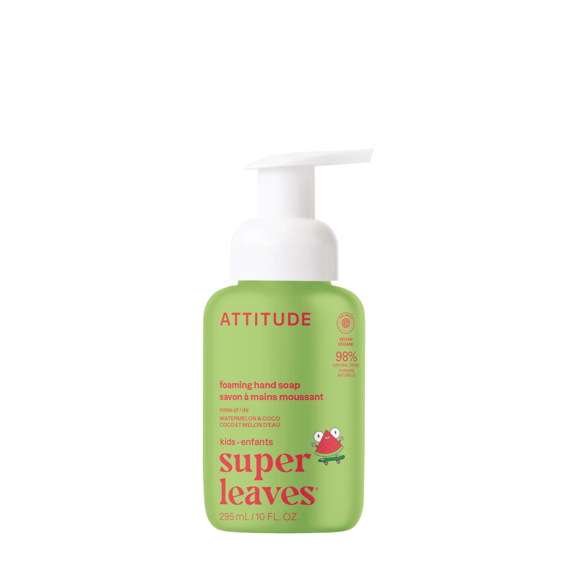Attitude Kids Foaming Hand Soap – Watermelon & Coco - 250 mL