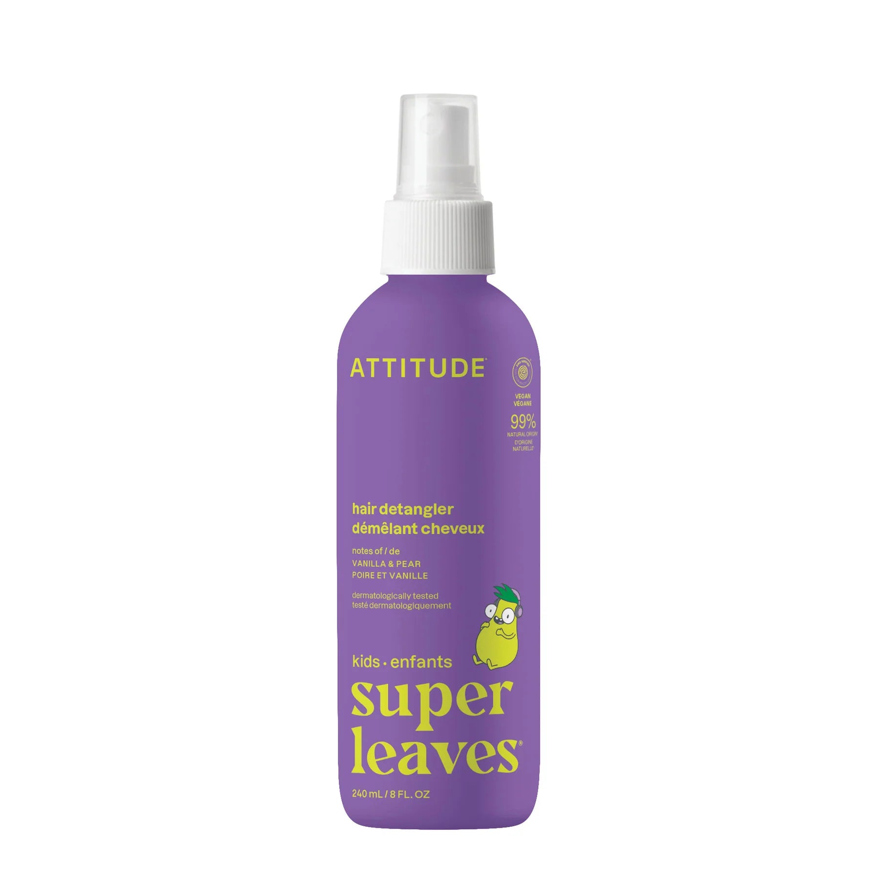 Attitude Kids Hair Detangler – Vanilla & Pear - 240 mL