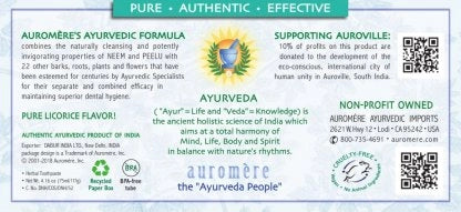 Auromere Mint-Free Ayurvedic Toothpaste