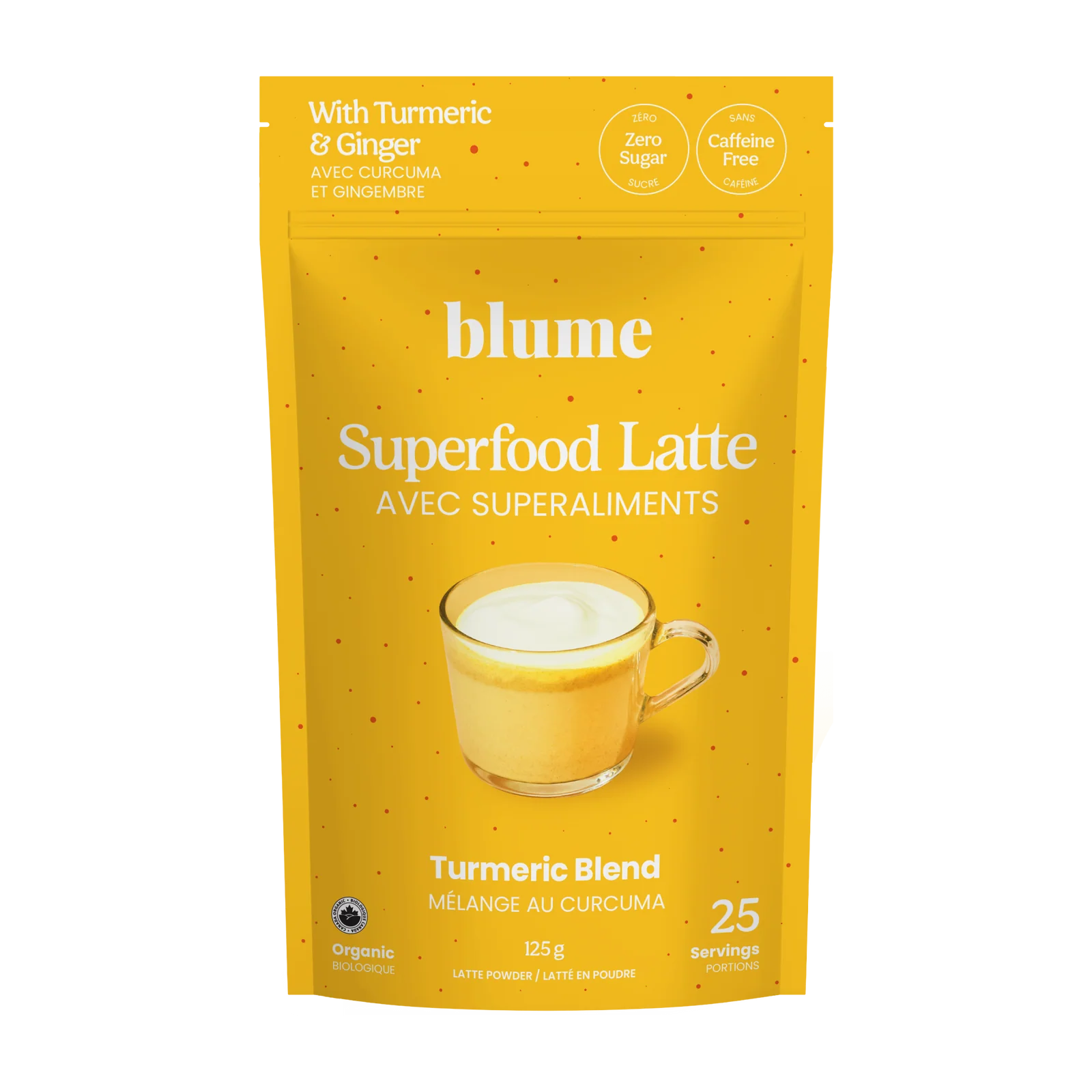 Blume Superfood Latte Powder Tumeric Blend - 25 Servings