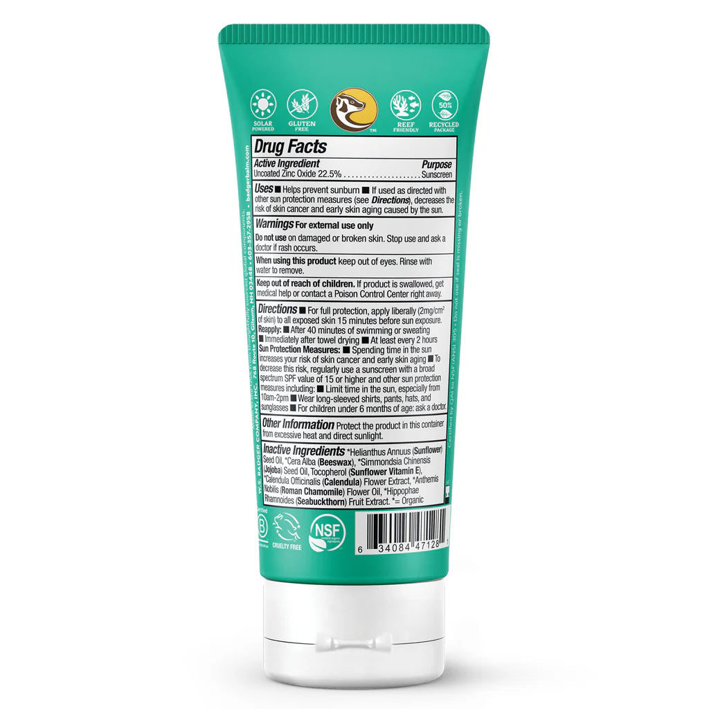 Badger Baby Mineral Sunscreen Cream SPF 40 – 87 mL Tube