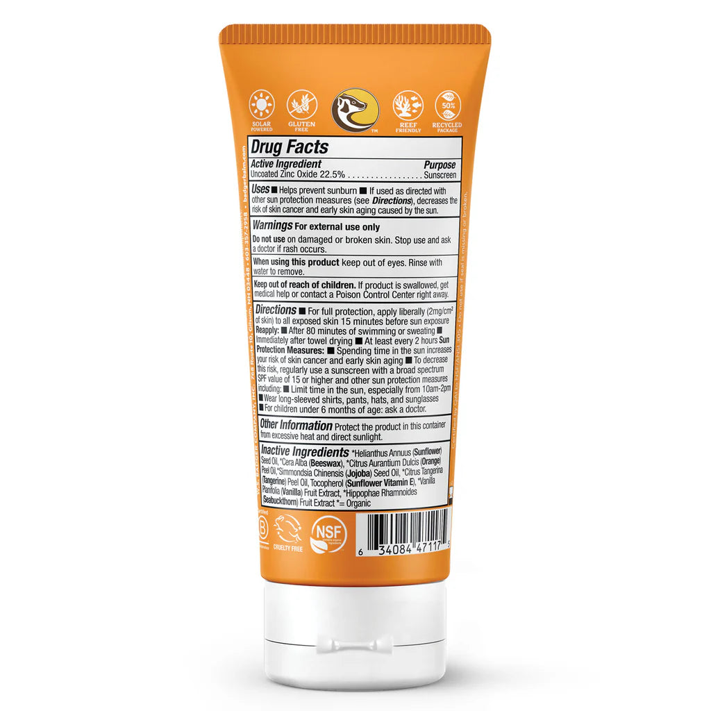 Badger Kids Sport Mineral Sunscreen Cream SPF 40 – 87 mL Tube