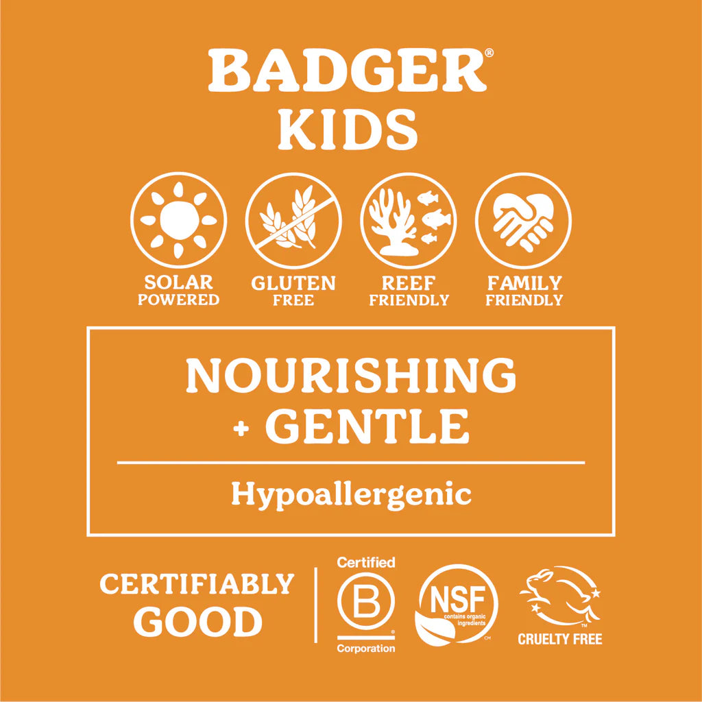 Badger Kids Sport Mineral Sunscreen Cream SPF 40 – 87 mL Tube