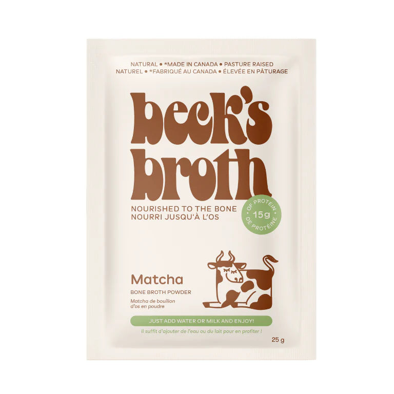 Beck’s Broth Protein Matcha Latte