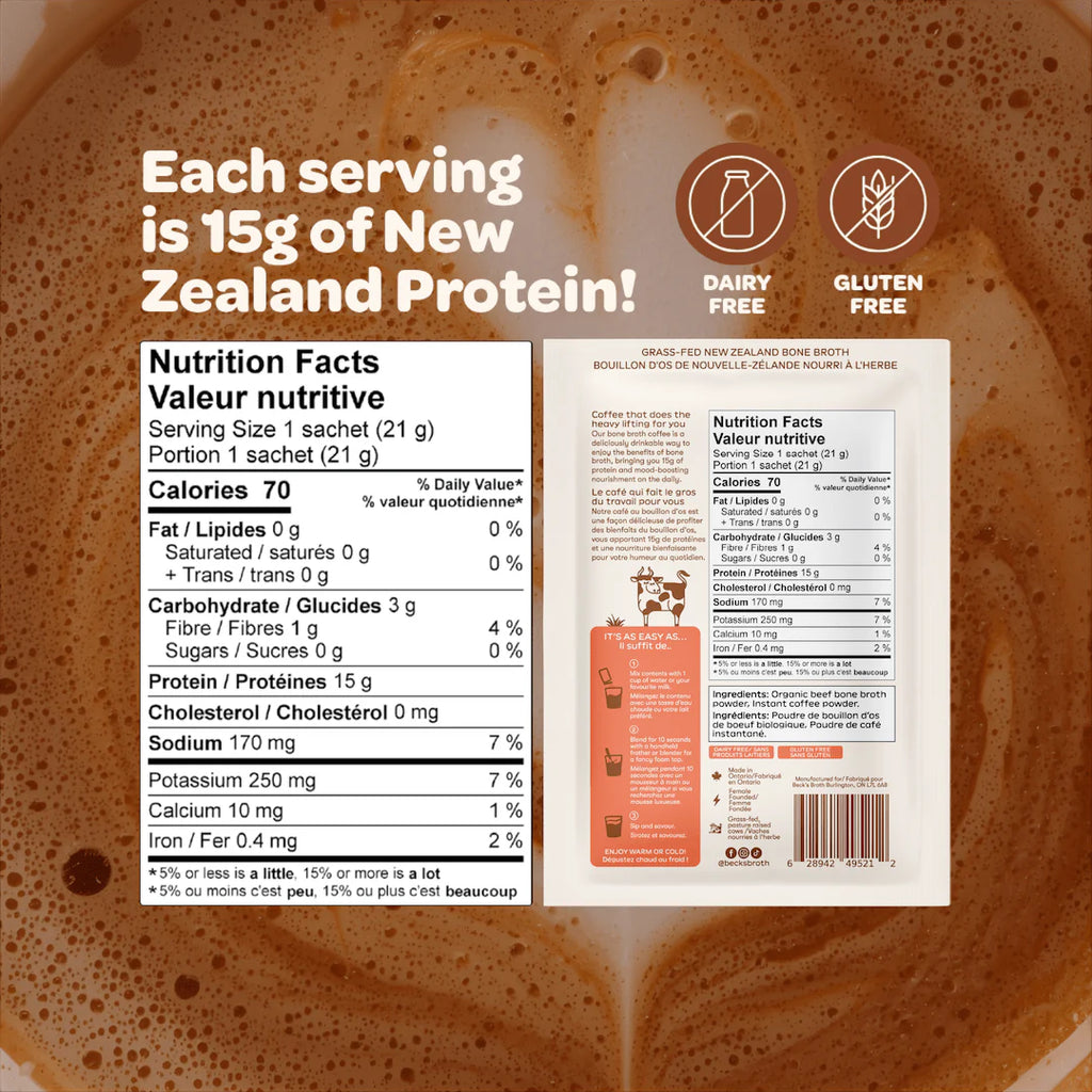 Beck’s Broth Protein Instant Coffee