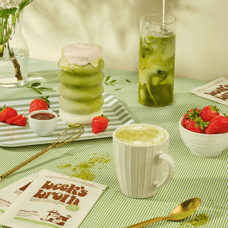 Beck’s Broth Protein Matcha Latte