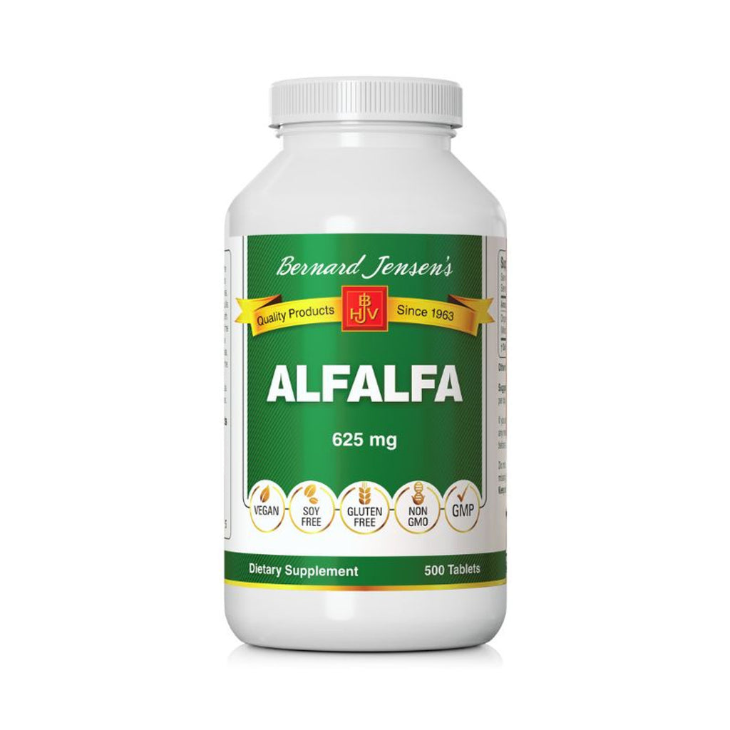Bernard Jensen's Alfalfa Tablets - 625 mg - 500 Tablets