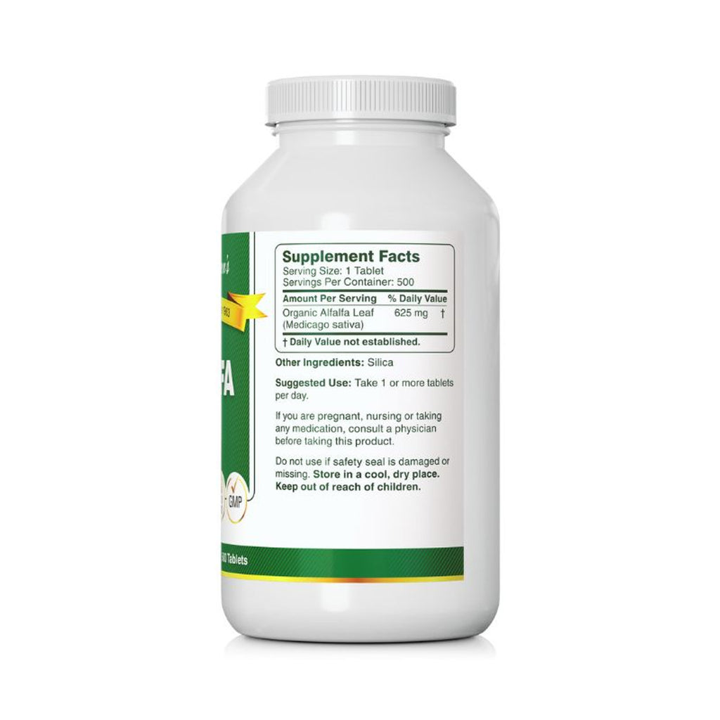 Bernard Jensen's Alfalfa Tablets - 625 mg - 500 Tablets