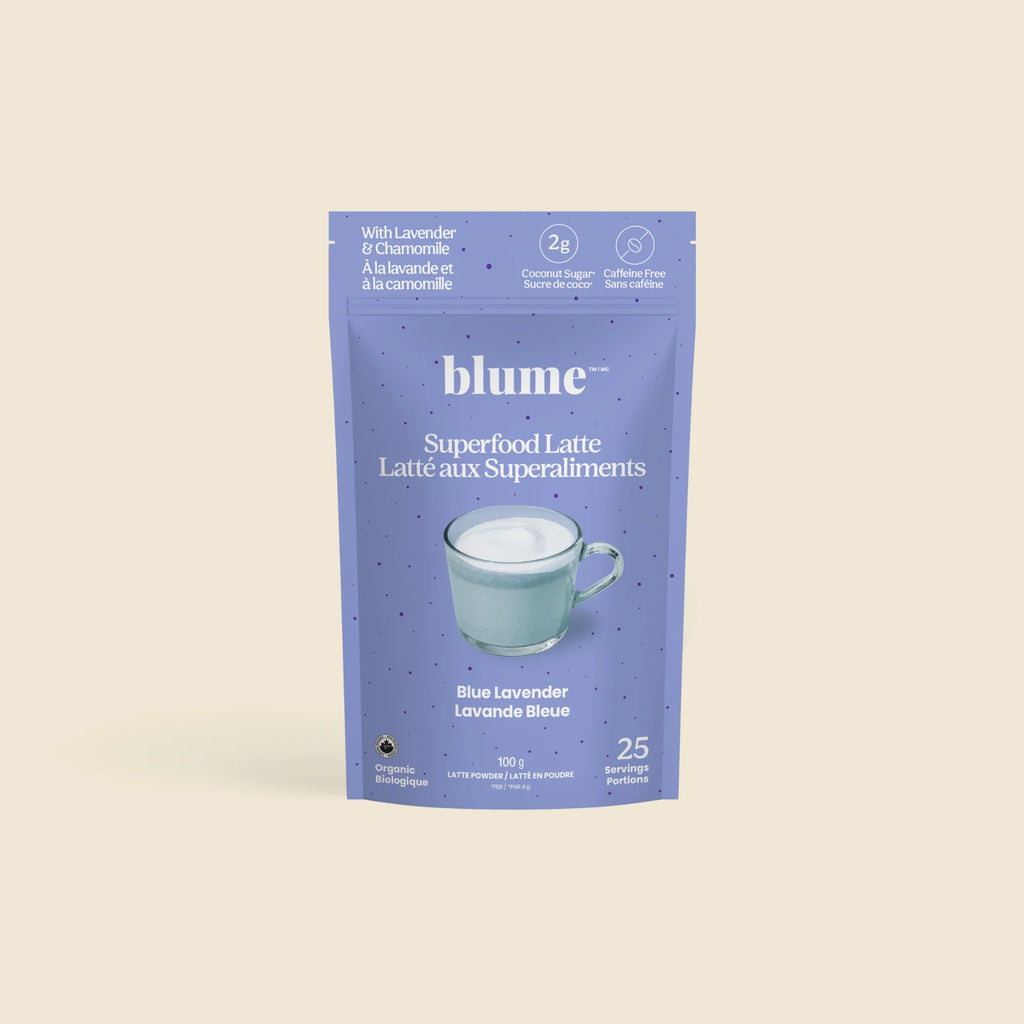 Blume Superfood Latte Powder Blue Lavender Blend - 25 Servings