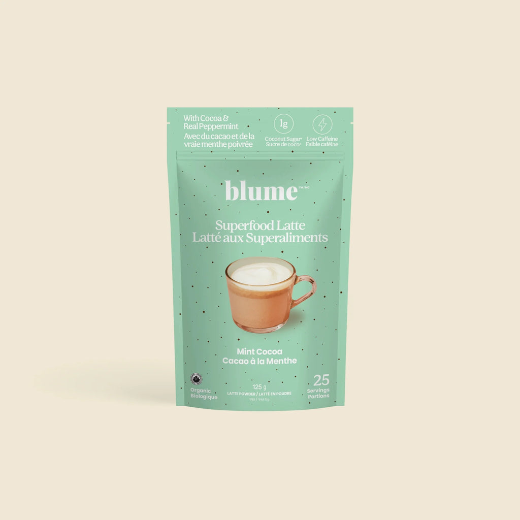 Blume Superfood Latte Powder Mint Cocoa Blend - 25 Servings