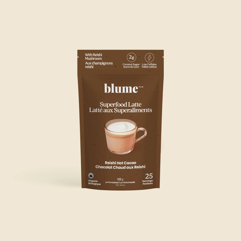 Blume  Superfood Latte Powder Reishi Hot Cacao Blend - 25 Servings