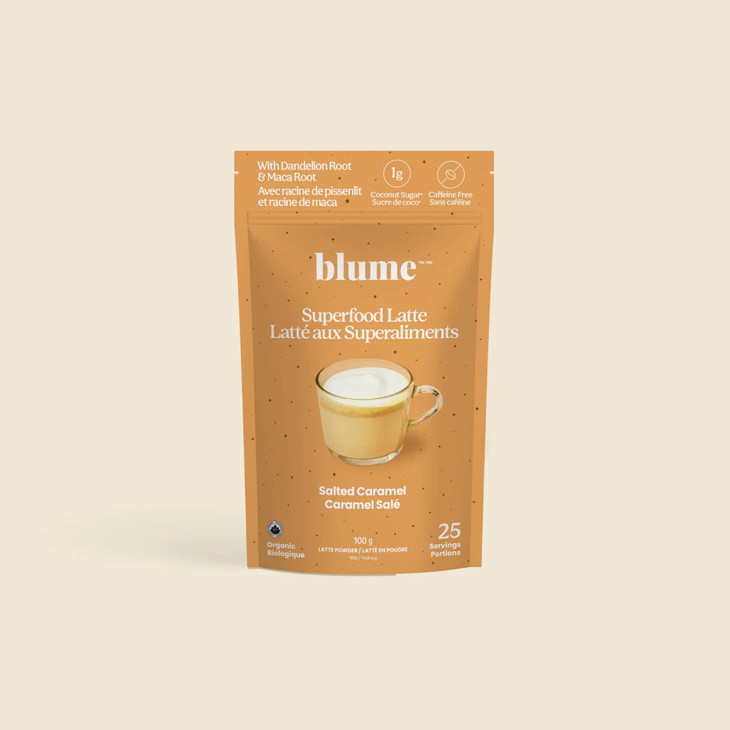 Blume Superfood Latte Powder Salted Caramel Blend - 25 Servings