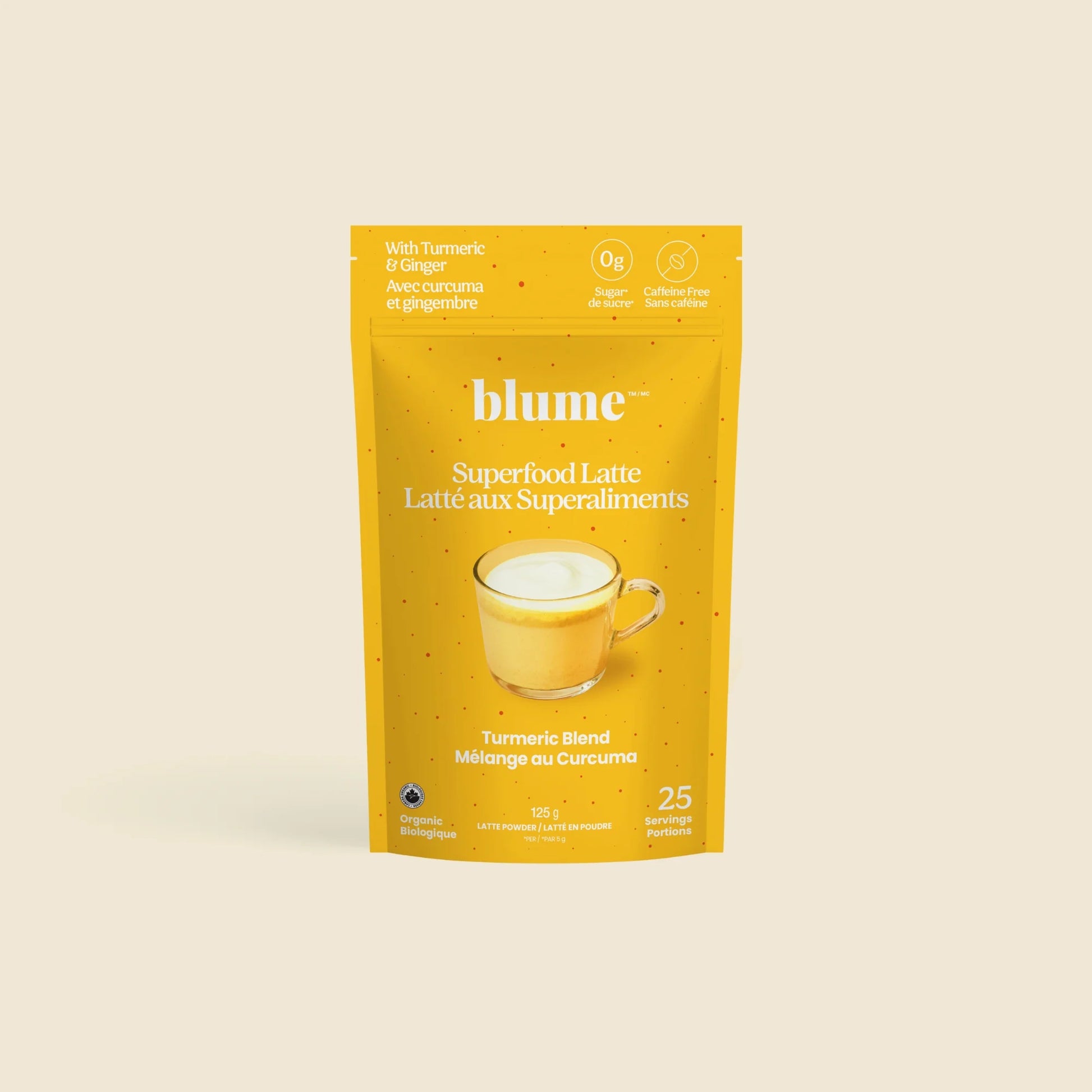 Blume  Superfood Latte Powder Tumeric Blend - 25 Servings