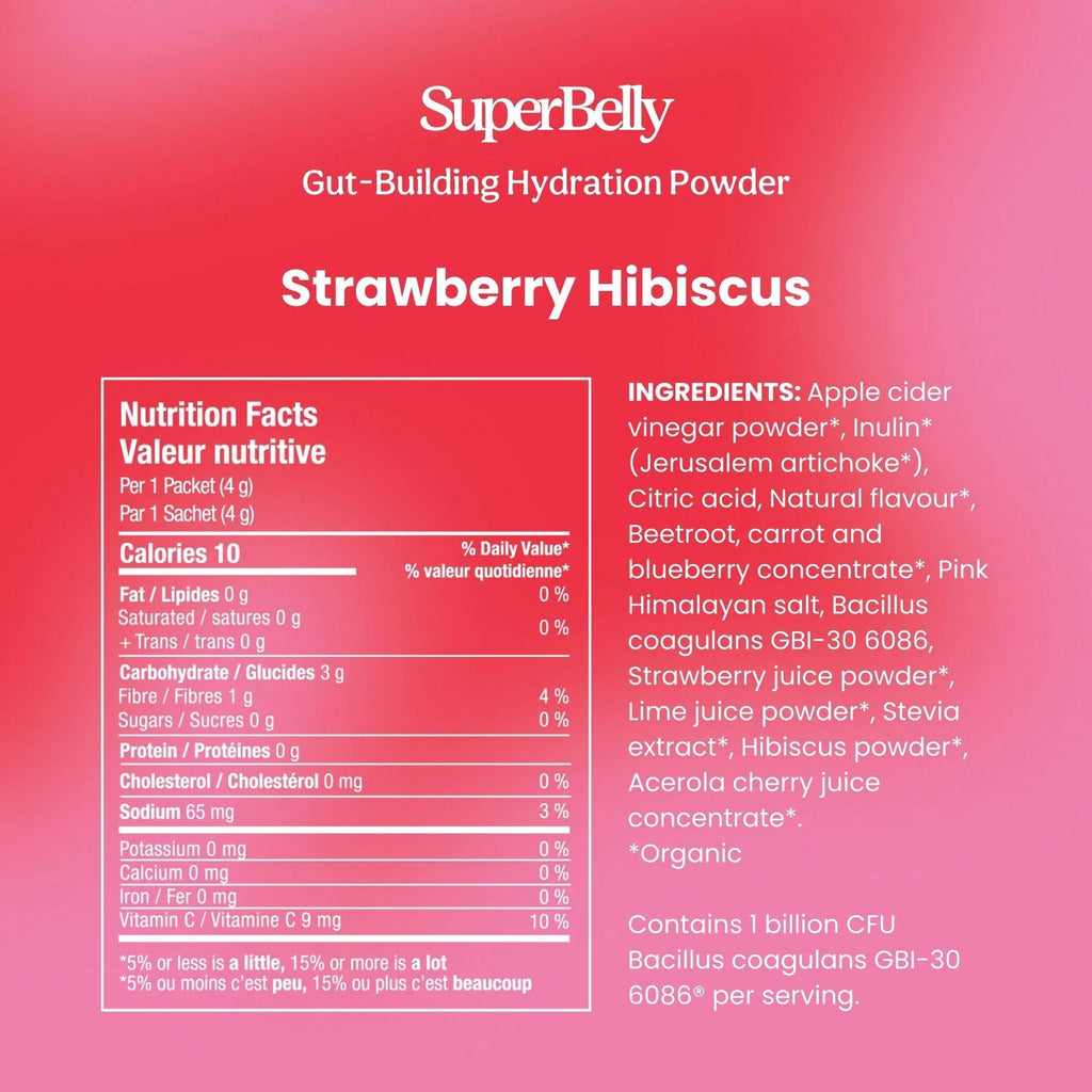 Blume  SuperBelly Strawberry Hibiscus - 15 Packets