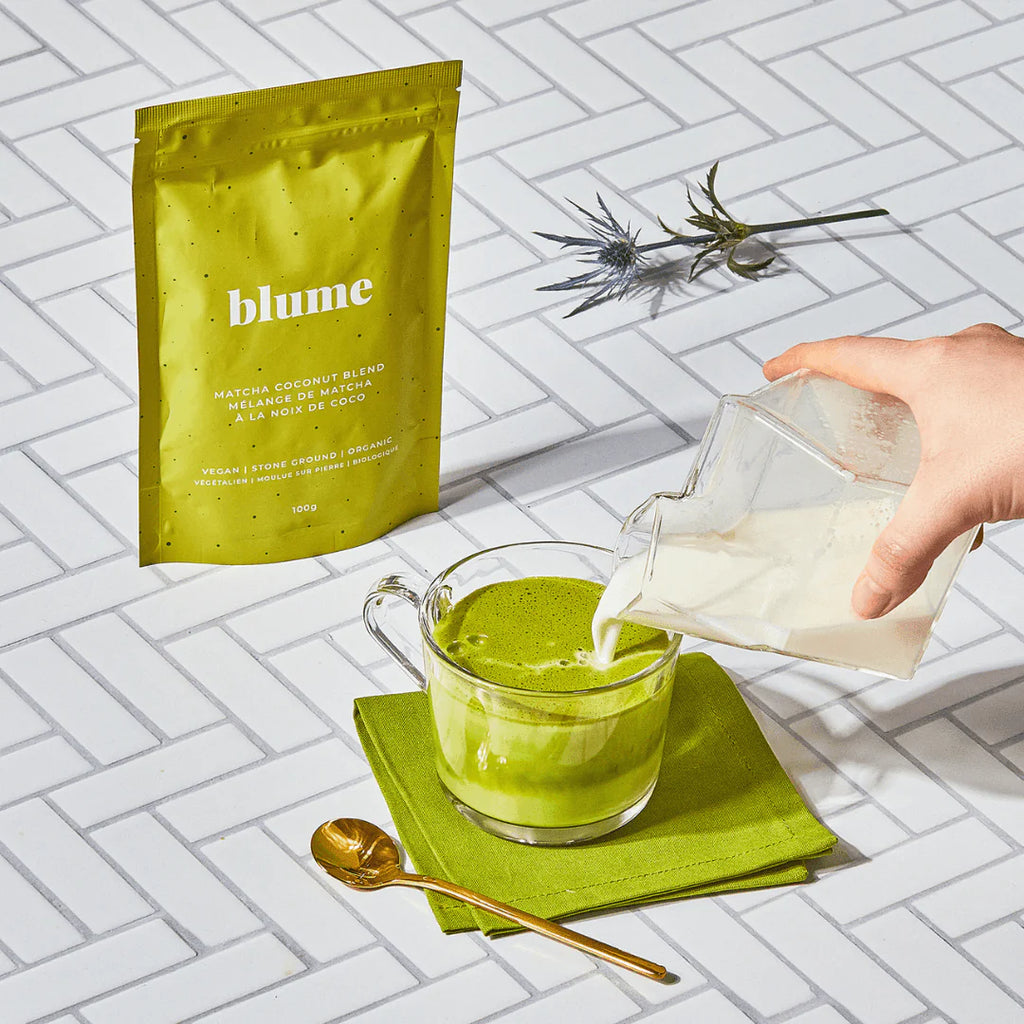 Blume Superfood Latte Powder Matcha Coconut Blend - 25 Servings