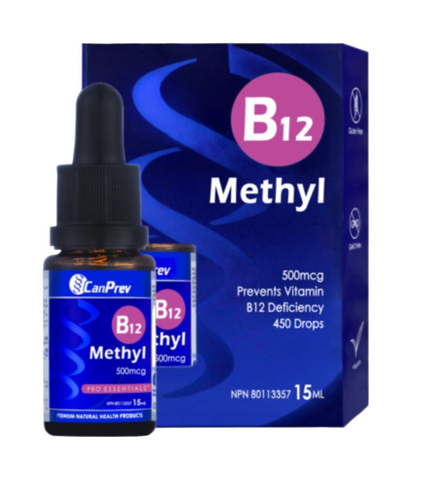 CanPrev Methyl 500 mcg - 15 mL Drops - Blueberry