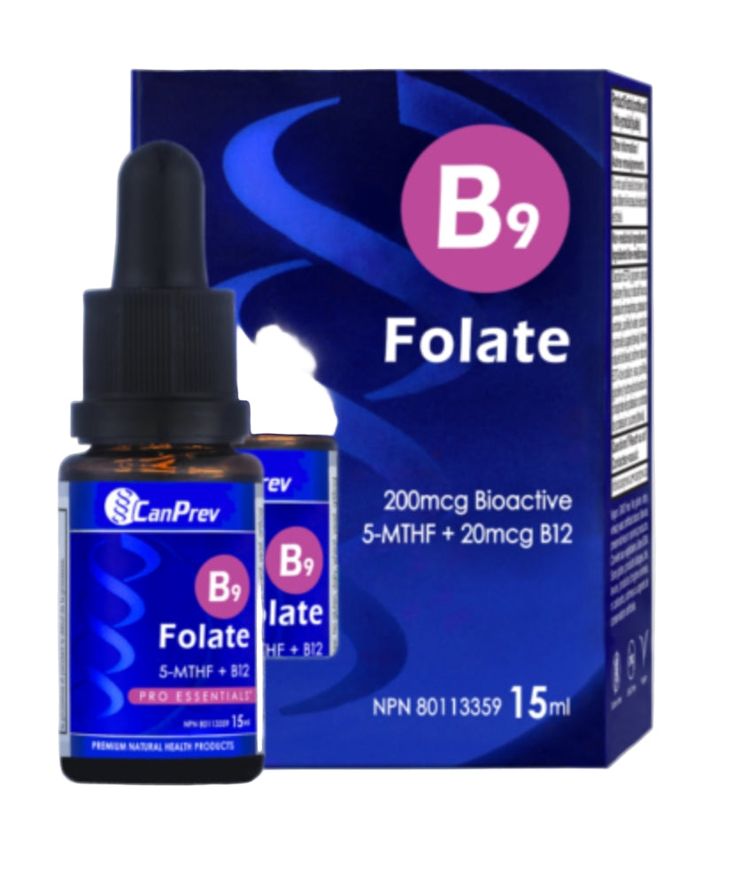 Can Prev B9 Folate 200mcg Drops - Blueberry