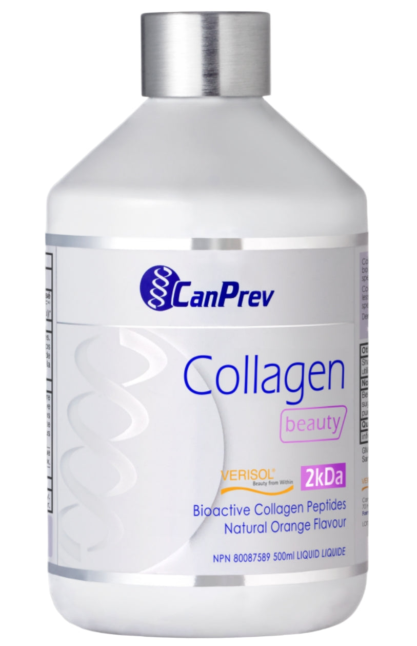 CanPrev Collagen Beauty - 500 mL Liquid - Natural Orange Flavor