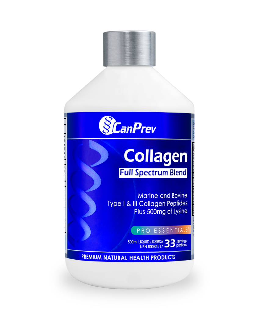 CanPrev Collagen Full Spectrum Blend - 500 mL Liquid - Green Apple