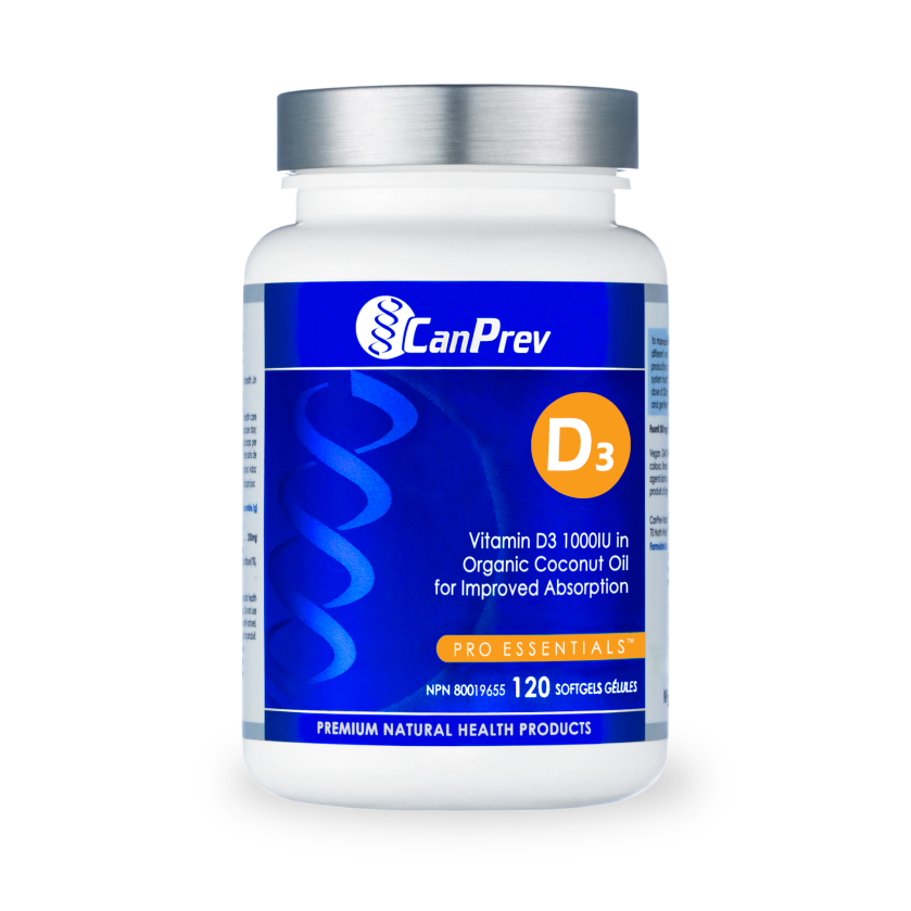 CanPrev D3 1000 IU - 120 Softgels