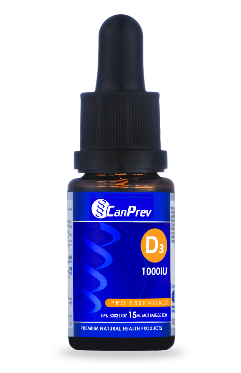 CanPrev D3 Drops 1000 IU - MCT Base - 15 mL