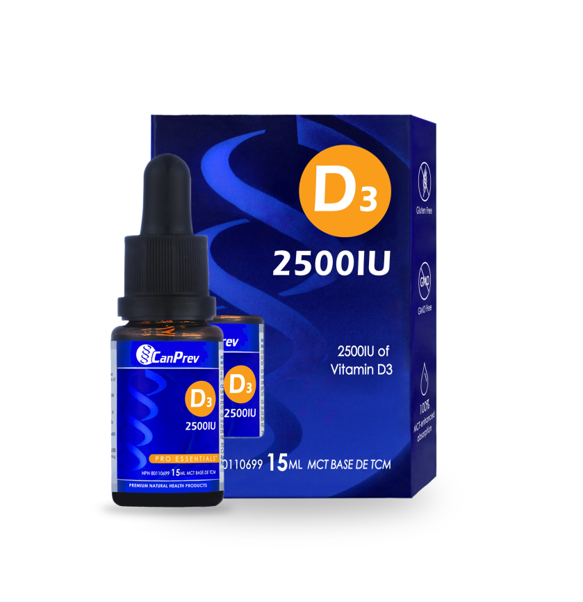 Can Prev D3 Drops 2500IU - MCT Base - 15 mL