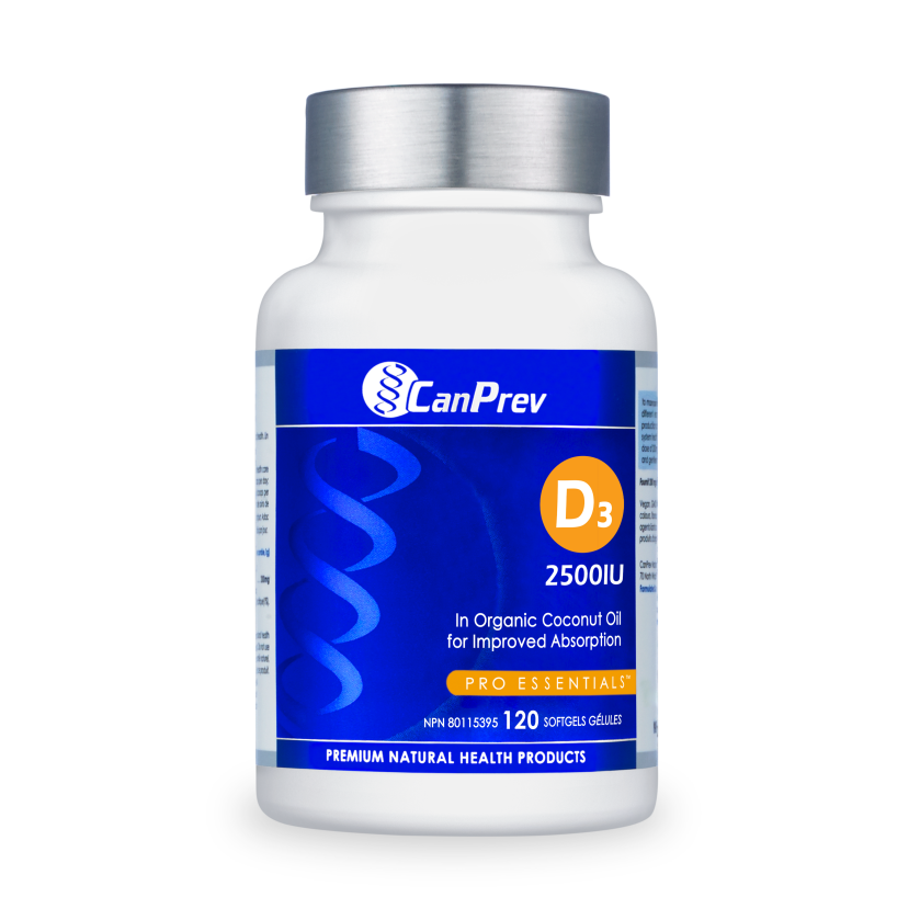 CanPrev D3 2500 IU - MCT Base - 120 Softgels