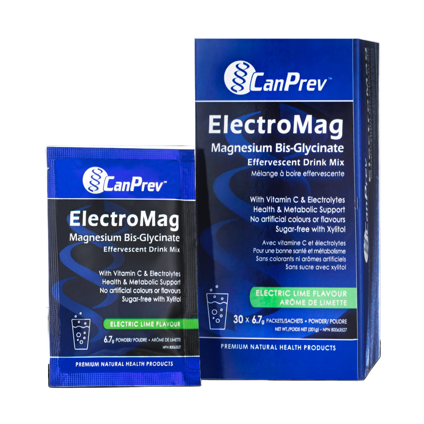 Can Prev ElectroMag Effervescent Drink - Electric Lime - Box