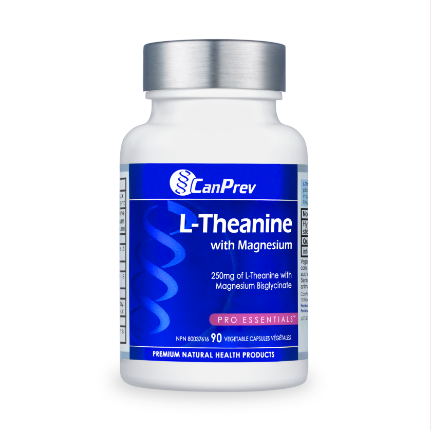 CanPrev L-Theanine with Magnesium - 90 Vegetable Caps
