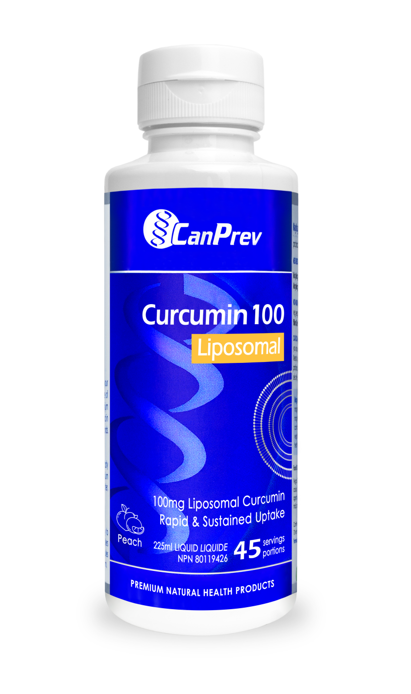 CanPrev Curcumin - 100 mg Liposomal - 225 mL - Peach