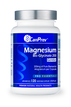 CanPrev Magnesium Bis - Glycinate 200 Gentle - 120 Vegetable Caps