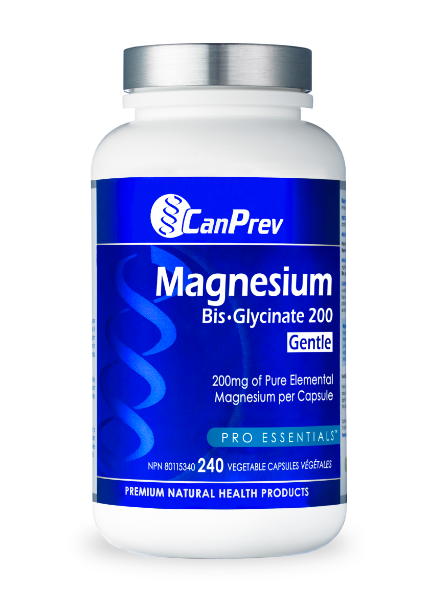 CanPrev Magnesium Bis - Glycinate 200 Gentle - 240 Vegetable Caps