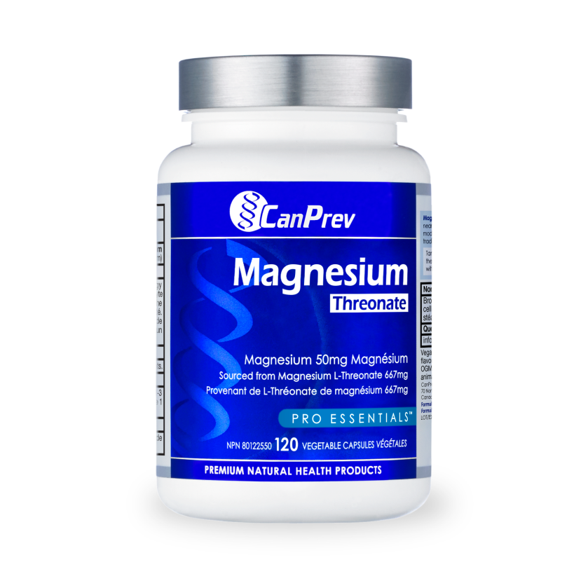CanPrev Magnesium Threonate - 120 Vegetable Caps